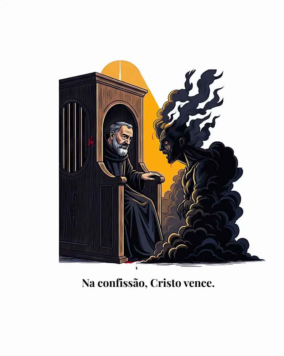 T-shirt Confessionário Padre Pio